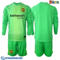 Fotballdrakt Barn Inter Milan Keeper Tredjedraktsett 2025-26 Langermet (+ Korte bukser)